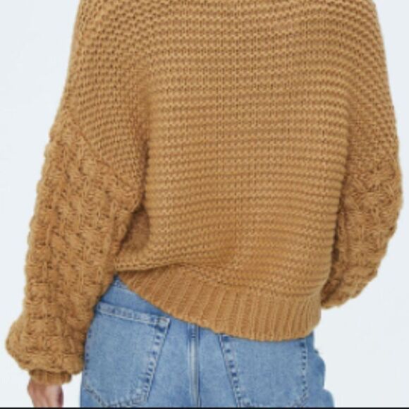 Forever 21 Womens  Sweater Chunky Cable Knit Drop Shoulder - Picture 6 of 7